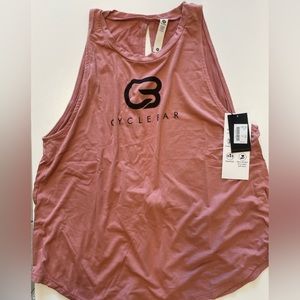 NWT - CycleBar Glyder tank - Dusty rose/clay color. size Small.